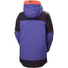 Helly-Hansen Powchaser Asym Jacket – Women’s Waterproof Skiing Jacket with Neon Details, PrimaLoft Insulation(660 Black Grape)