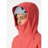 Helly-Hansen Verglas Backcountry Jacket for Women, Waterproof, Windproof, 2-Way Stretch, Helmet Hood, Multiple Pockets(101 Poppy Red)
