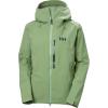 Helly-Hansen Verglas Backcountry Jacket for Women, Waterproof, Windproof, 2-Way Stretch, Helmet Hood, Multiple Pockets(406 Jade 2.0)