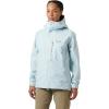 Helly-Hansen Verglas Backcountry Jacket for Women, Waterproof, Windproof, 2-Way Stretch, Helmet Hood, Multiple Pockets(537 Barely Blue)