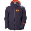 Helly-Hansen Sogn Shell 2.0 Jacket for Men, Premium Waterproof Skiing-Jacket with Breathable Fabric, Ideal for Winter Sport(660 Black Grape)