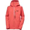 Helly-Hansen Verglas Backcountry Jacket for Women, Waterproof, Windproof, 2-Way Stretch, Helmet Hood, Multiple Pockets(101 Poppy Red)