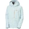 Helly-Hansen Verglas Backcountry Jacket for Women, Waterproof, Windproof, 2-Way Stretch, Helmet Hood, Multiple Pockets(537 Barely Blue)