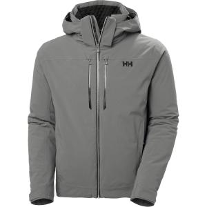 Helly-Hansen Alpha LIFALOFT Insulated Ski Jacket – Cold-Weather Winter Jackets for Men – Water Resistant(876 Concrete)