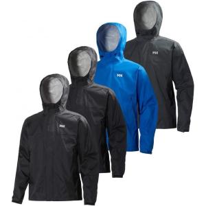 Helly-Hansen Men’s Loke Waterproof Windproof Breathable Adventure Hiking Rain Jacket with Hood(123 Winter Aqua)