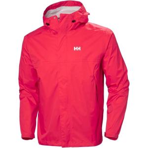 Helly-Hansen Men’s Loke Waterproof Windproof Breathable Adventure Hiking Rain Jacket with Hood(162 Red)