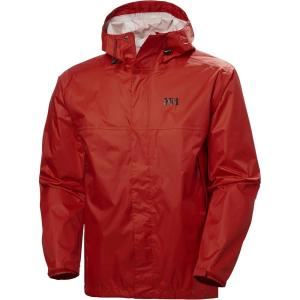 Helly-Hansen Men’s Loke Waterproof Windproof Breathable Adventure Hiking Rain Jacket with Hood(223 Alert Red)