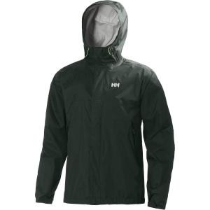 Helly-Hansen Men’s Loke Waterproof Windproof Breathable Adventure Hiking Rain Jacket with Hood(390 Jungle Green)