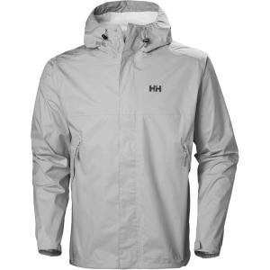 Helly-Hansen Men’s Loke Waterproof Windproof Breathable Adventure Hiking Rain Jacket with Hood(853 Grey Fog)
