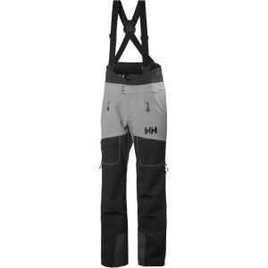 Helly-Hansen ODIN BC SOFTSHELL BIB PANT for Men – Waterproof, Breathable, and Durable Outdoor Performance Bib Pant(876 Concrete)