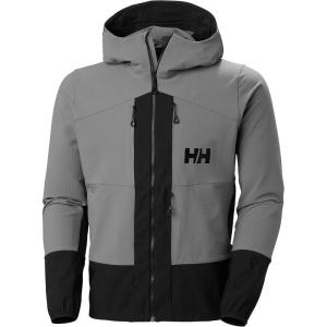 Helly-Hansen ODIN BC SOFTSHELL JACKET – Mens Lightweight, Wind-Resistant, Water-Repellent Outdoor Adventure Jacket(876 Concrete)