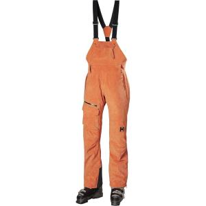Helly-Hansen Powderqueen Bib Pant – Women’s Snow Pant for Skiing, Waterproof, Insulated Winter Gear(226 Bright Orange)