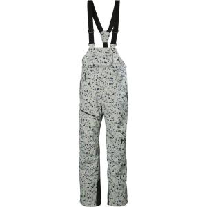 Helly-Hansen Powderqueen Bib Pant – Women’s Snow Pant for Skiing, Waterproof, Insulated Winter Gear(917 Mellow Grey)