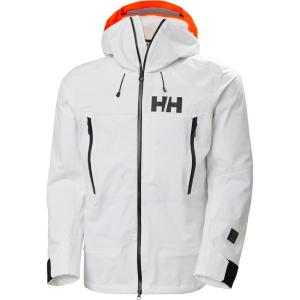 Helly-Hansen Sogn Shell 2.0 Jacket for Men, Premium Waterproof Skiing-Jacket with Breathable Fabric, Ideal for Winter Sport(001 White)