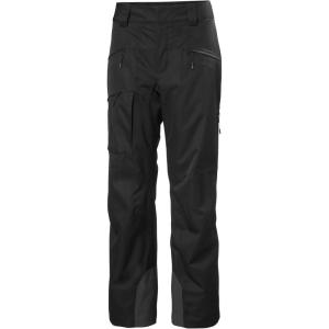 Helly-Hansen W Powderqueen Pant – Insulated 2-Layer Women’s Ski Athletic-Pants with Primaloft Black Eco & Vent Zippers(990 Black)