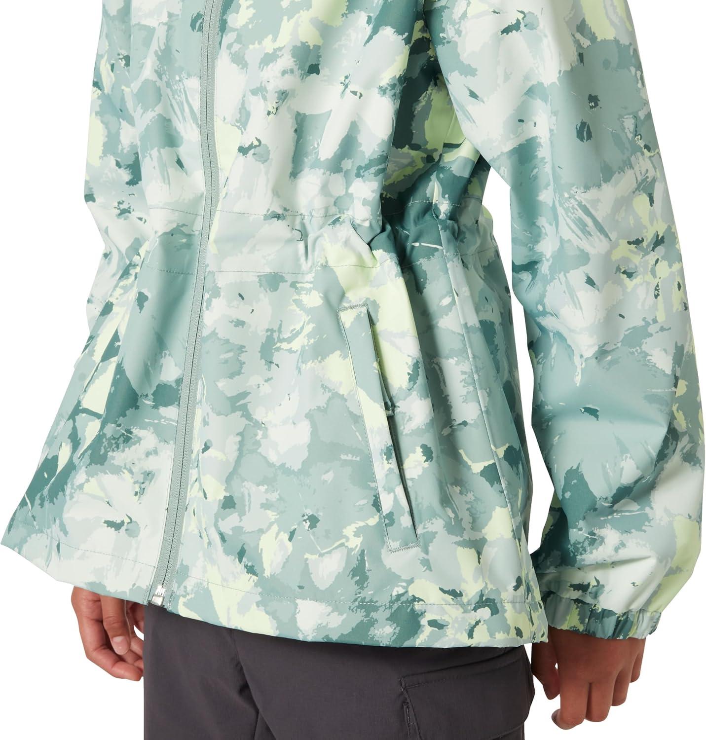 imageHellyHansen Boys Celeste Rain Jacket484 Eucalyptus Aop