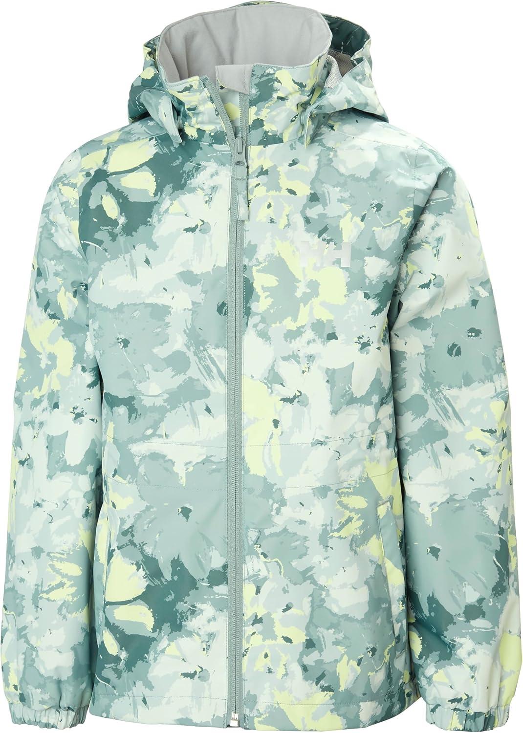 imageHellyHansen Boys Celeste Rain Jacket484 Eucalyptus Aop