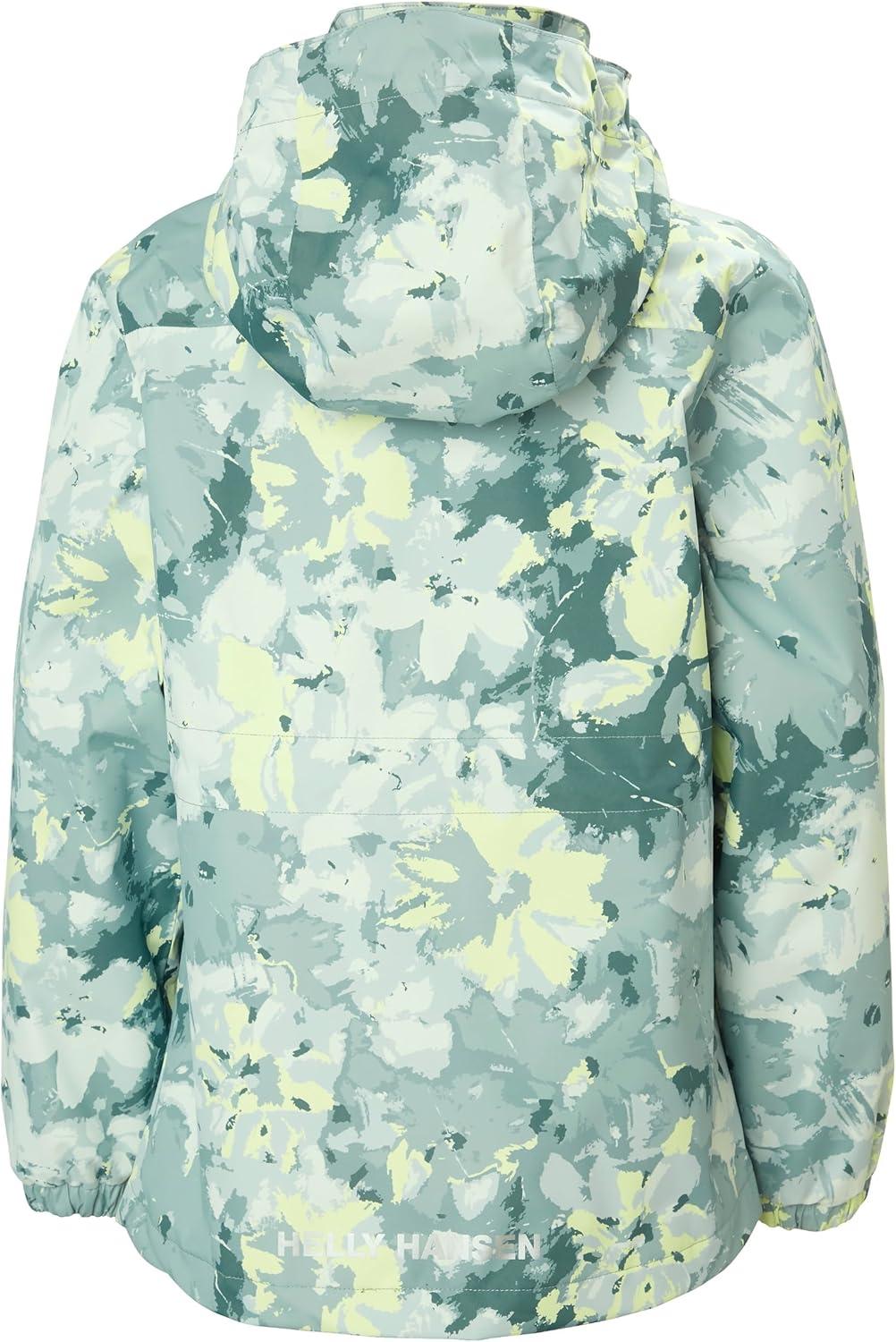 imageHellyHansen Boys Celeste Rain Jacket484 Eucalyptus Aop