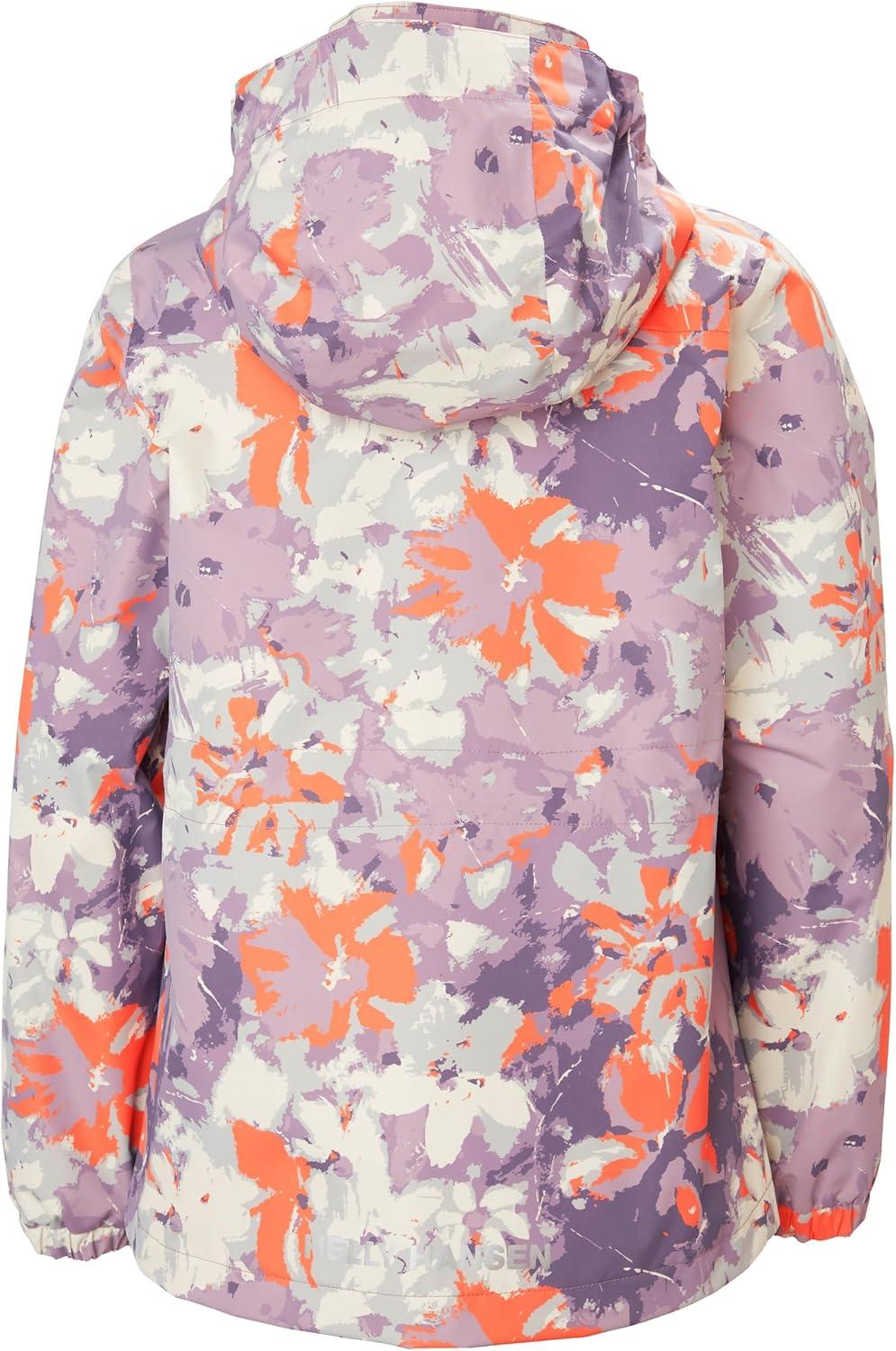 imageHellyHansen Boys Celeste Rain Jacket676 Purple Clay Aop