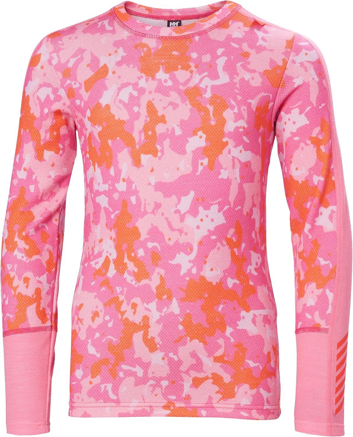 imageHellyHansen Graphic Lifa Merino Set Junior Unisex Merino Base Layer Set For Outdoor Comfort And Warmth181 Dragon Fruit