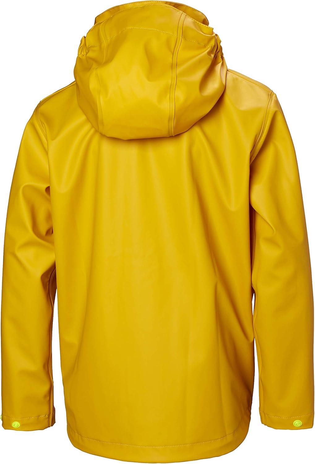 imageHellyHansen Junior Moss Jacket Unisex Coat with HELOX YKK Zipper Detachable Hood Adjustable Cuffs ampamp Hem Hand Pockets344 Essential Yellow