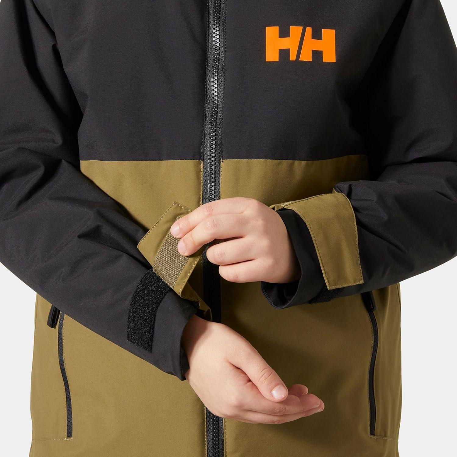 imageHellyHansen Junior Traverse Jacket Waterproof Breathable Unisex Design Ideal for Outdoor Adventures718 Sepia