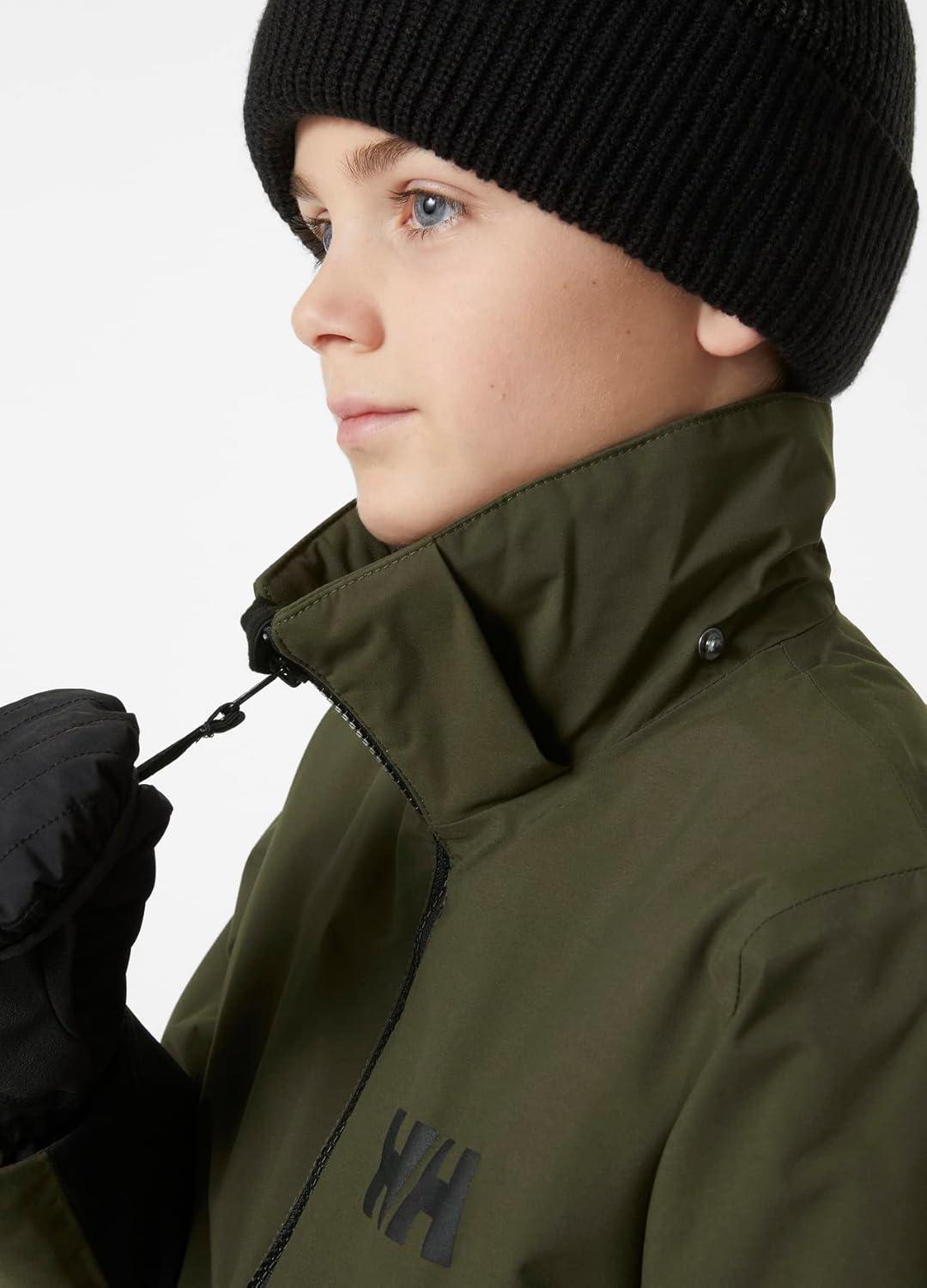 imageHellyHansen Junior Traverse Jacket Waterproof Breathable Unisex Design Ideal for Outdoor Adventures990 Black