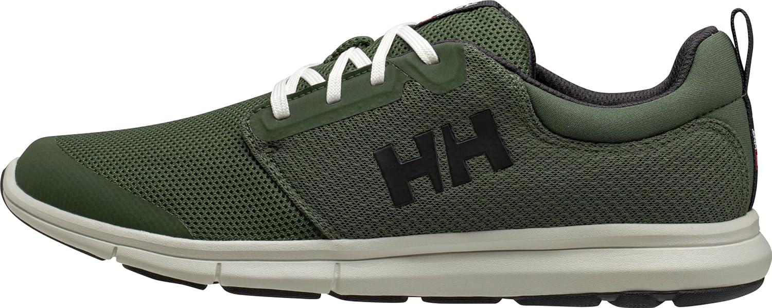 imageHellyHansen Mens Feathering Shoes Breathable Sailing Shoe Flexible NonMarking Boat Footwear Footwear for Men476 SpruceOff White