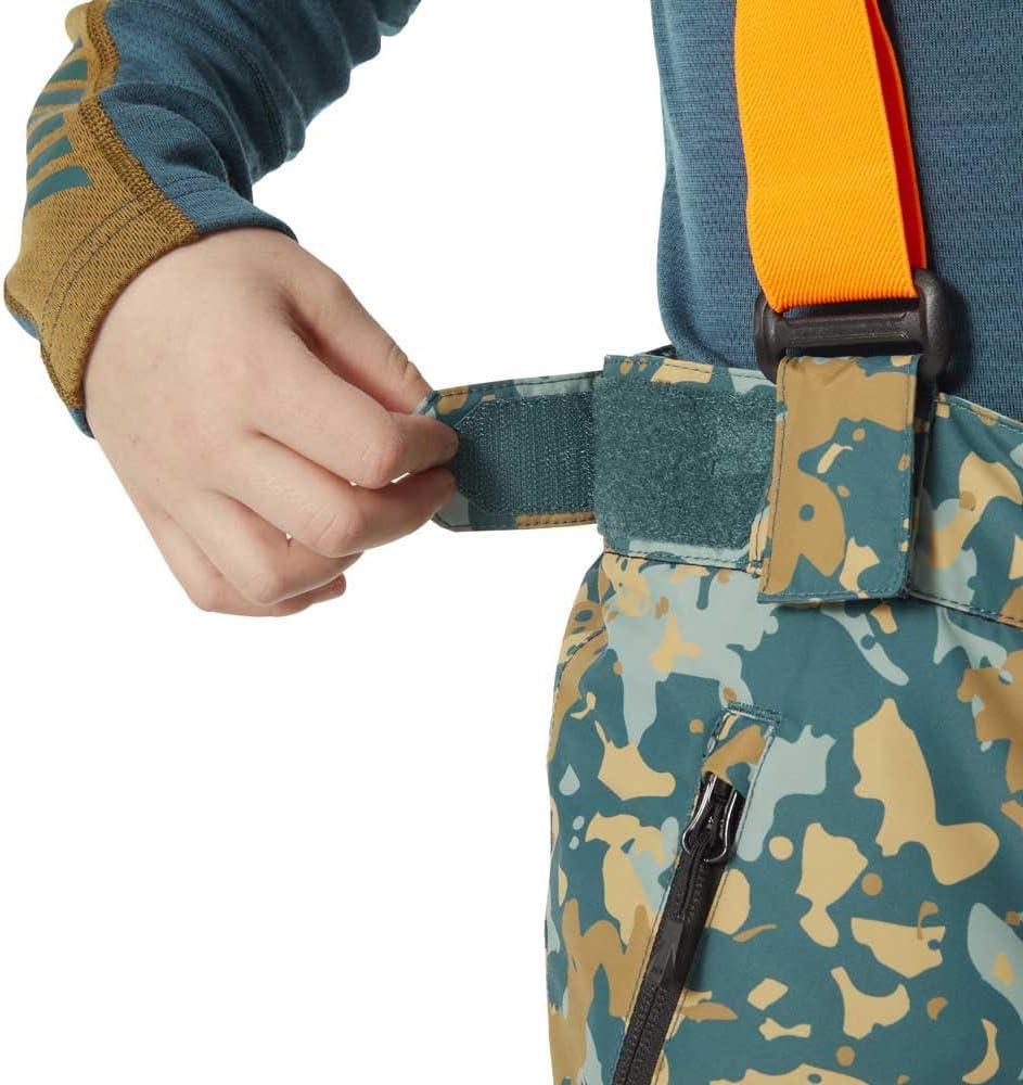 imageHellyHansen No Limits 20 Pant Junior Unisex Waterproof Insulated Ski Pants for Kids Breathable Snow Wear453 Dark Creek Splash Camo Aop