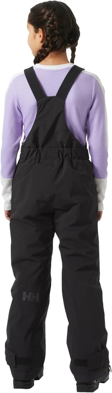 imageHellyHansen Stellar Bib Pant Junior Girls Snow Pants for Winter Activities Waterproof Breathable Durable Ski Gear990 Black