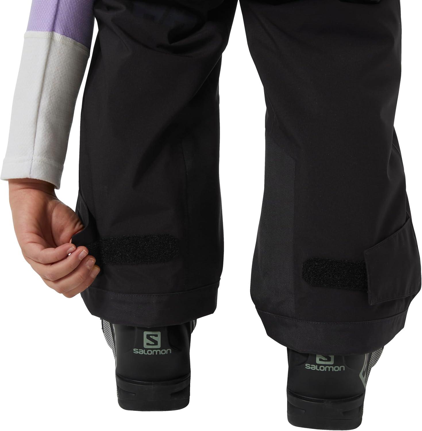 imageHellyHansen Stellar Bib Pant Junior Girls Snow Pants for Winter Activities Waterproof Breathable Durable Ski Gear990 Black