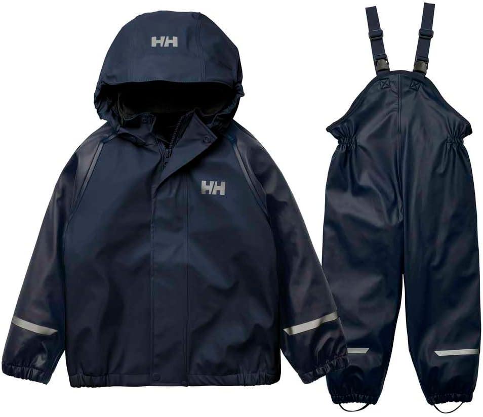 imageHellyHansen Unisex Kids Bergen Fleece Pu Rainset 20598 Navy