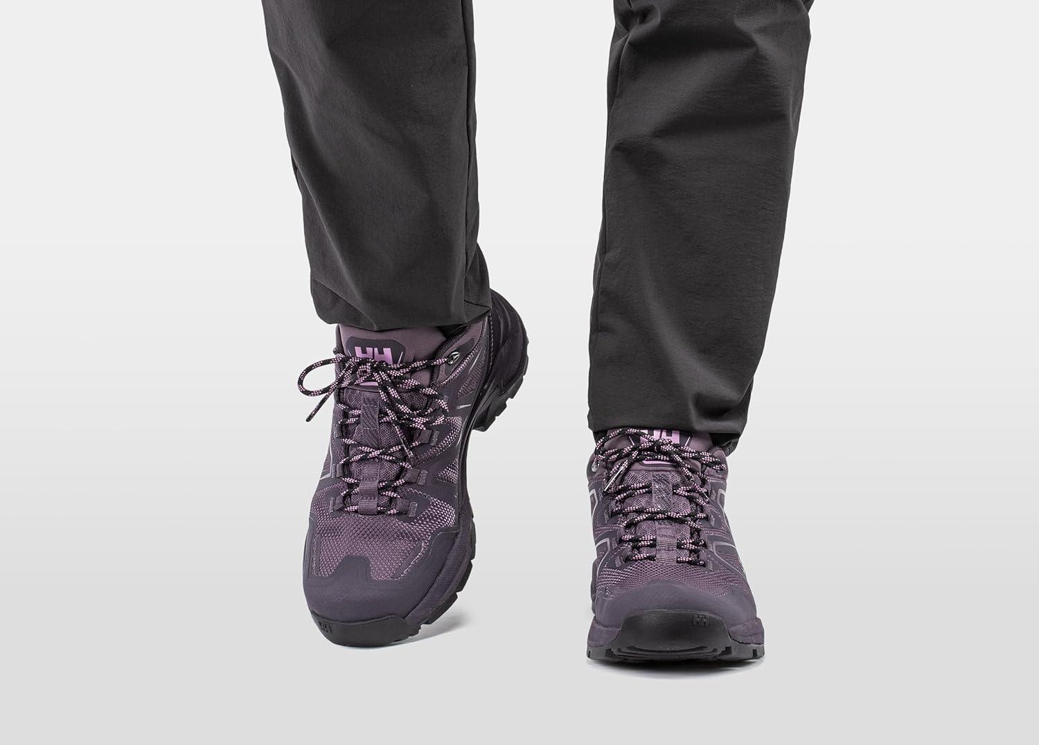 imageHellyHansen Womens Cascade Low HT Lightweight Performance Hiking Sneaker Shoes654 Smoked PurpleBlack