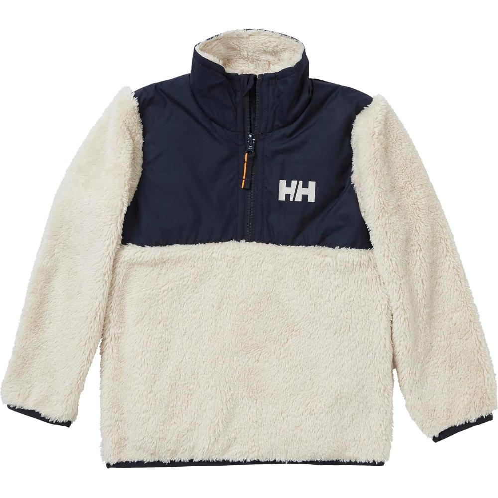 imageHelly Hansen Kids Champ 12 Zip Midlayer Sweater Jacket 097 Bubblegum Pink Aop Size 2034 Cream