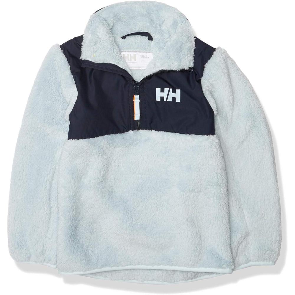imageHelly Hansen Kids Champ 12 Zip Midlayer Sweater Jacket 097 Bubblegum Pink Aop Size 2640 Ice Blue