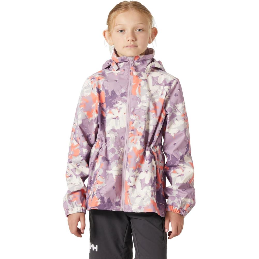 imageHellyHansen Boys Celeste Rain Jacket676 Purple Clay Aop