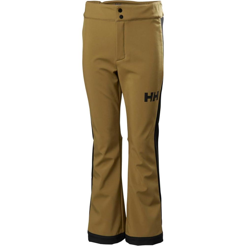 imageHellyHansen Junior Girl Maya Stretch Ski Pant  Waterproof Insulated Breathable Adjustable Waist Snow Gaiters718 Sepia