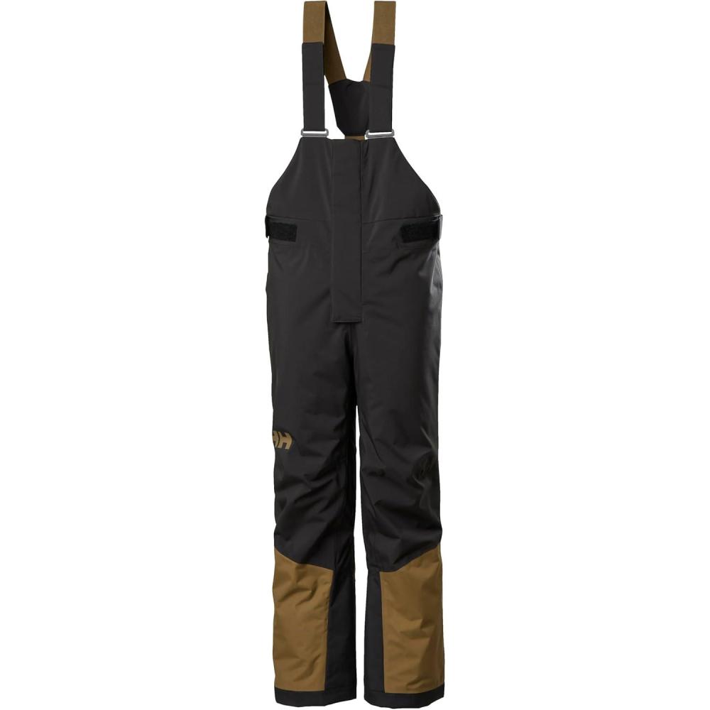 imageHellyHansen Junior Summit 20 Bib Pant Unisex Waterproof Ski ampamp Snowboard Overalls Adjustable Fit Breathable Durable991 Black