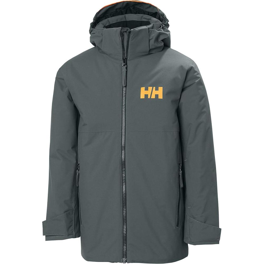 imageHellyHansen Junior Traverse Jacket Waterproof Breathable Unisex Design Ideal for Outdoor Adventures609 Storm