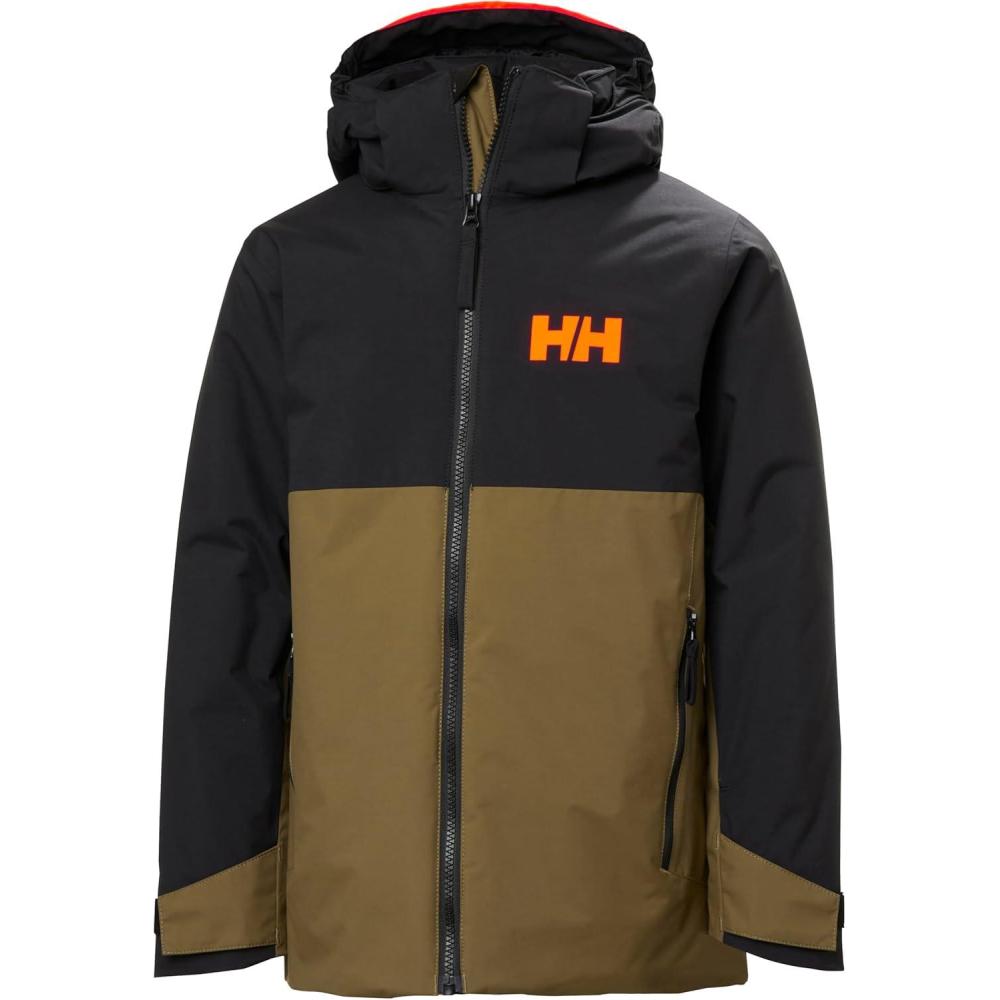 imageHellyHansen Junior Traverse Jacket Waterproof Breathable Unisex Design Ideal for Outdoor Adventures718 Sepia
