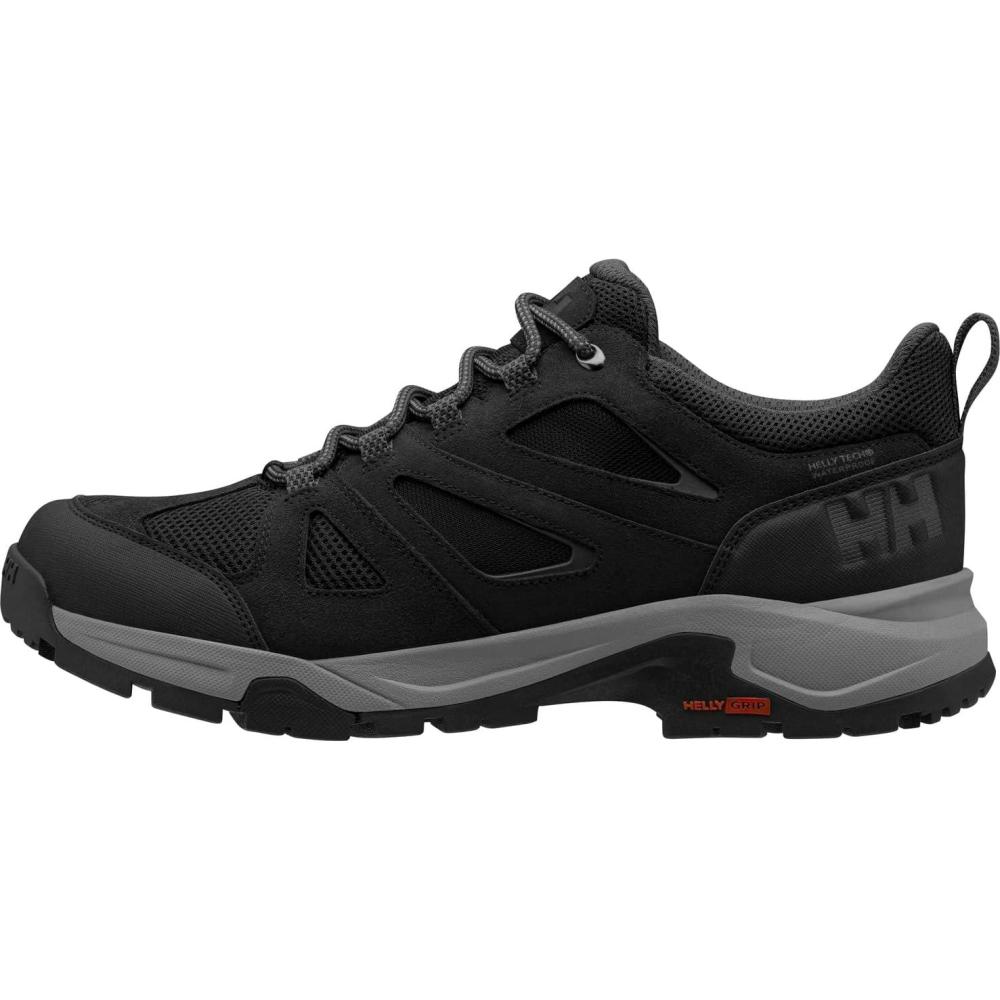 imageHellyHansen Mens Switchback Trail Low Cut HellyTech Performance Lightweight Hiking Sneaker Shoe990 BlackEbony