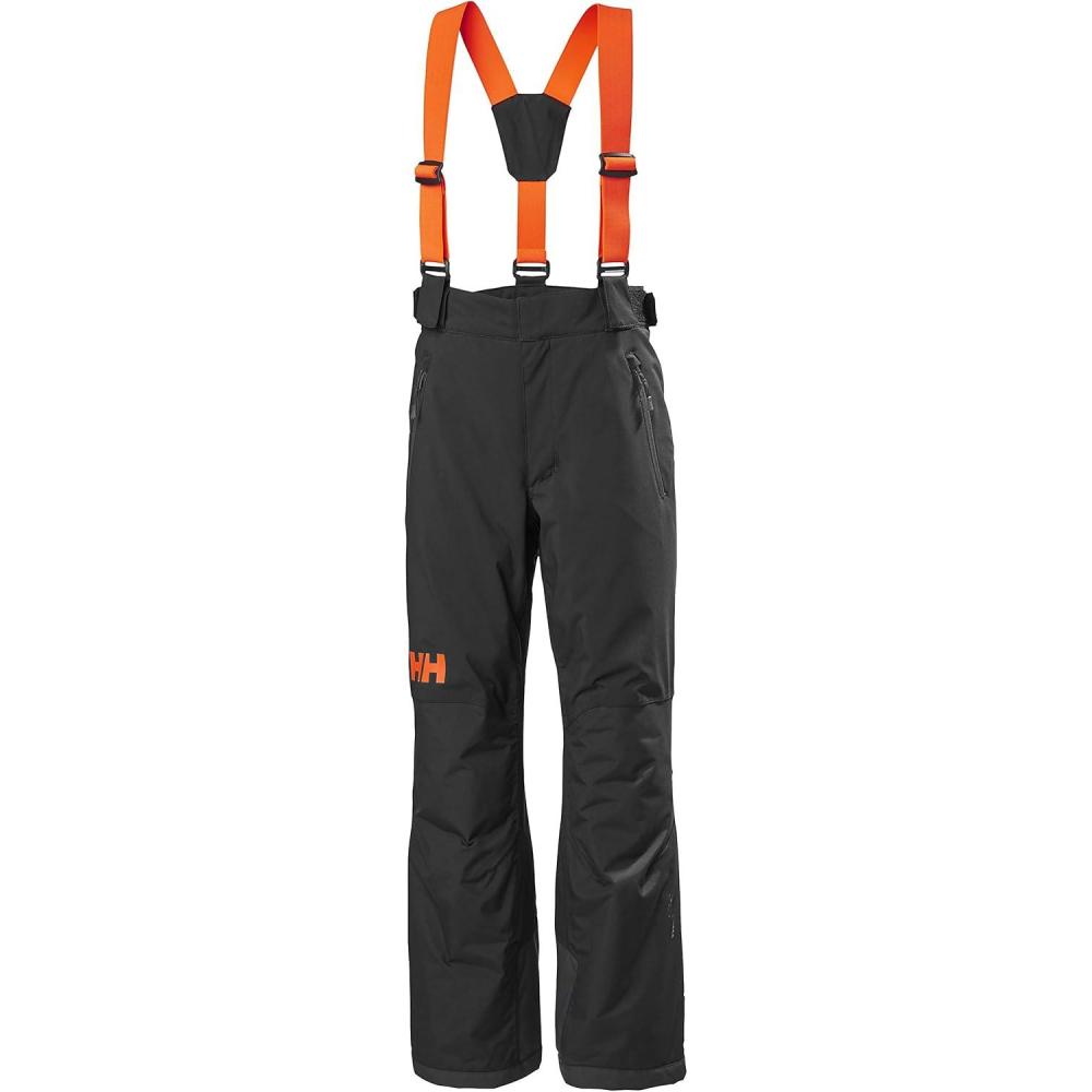 imageHellyHansen No Limits 20 Pant Junior Unisex Waterproof Insulated Ski Pants for Kids Breathable Snow Wear 990 Black 10