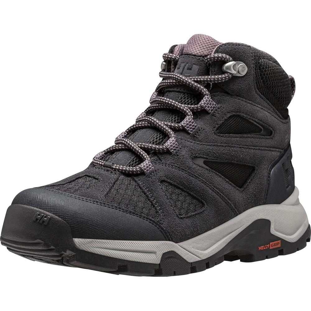 imageHellyHansen Womens Cascade Mid HT Lightweight Performance Hiking Boots990 BlackSparrow Grey