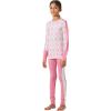 Helly-Hansen Graphic Lifa Merino Set Junior Unisex Merino Base Layer Set For Outdoor Comfort And Warmth(068 Sugar Pink)