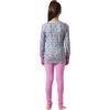 Helly-Hansen Graphic Lifa Merino Set Junior Unisex Merino Base Layer Set For Outdoor Comfort And Warmth(089 Meta Pink Aop)