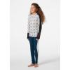 Helly-Hansen Graphic Lifa Merino Set Junior Unisex Merino Base Layer Set For Outdoor Comfort And Warmth(597 Navy)