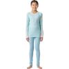 Helly-Hansen Graphic Lifa Merino Set Junior Unisex Merino Base Layer Set For Outdoor Comfort And Warmth(607 Light Cyan Aop)