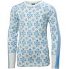 Helly-Hansen Graphic Lifa Merino Set Junior Unisex Merino Base Layer Set For Outdoor Comfort And Warmth(627 Bright Blue)