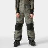 Helly-Hansen Junior Powder LT Pant – Unisex Snow Wear, Waterproof, Breathable, Insulated Ski Pants(718 Sepia Broxburn Aop)