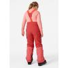 Helly-Hansen Junior Summit 2.0 Bib Pant, Unisex Waterproof Ski & Snowboard Overalls, Adjustable Fit, Breathable, Durable(101 Poppy Red)
